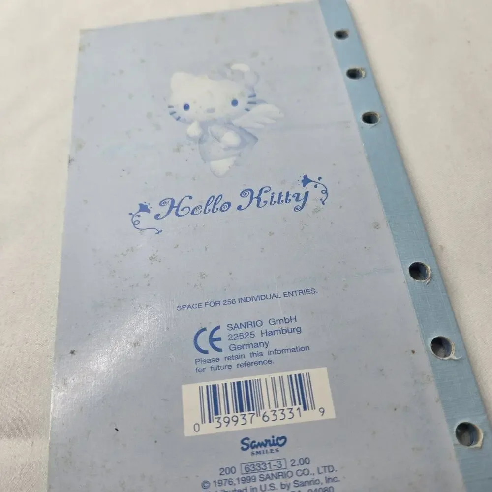 Vintage Hello Kitty Sanrio 90s Address Book Planner Pastel 1999 Kawaii UNUSED
